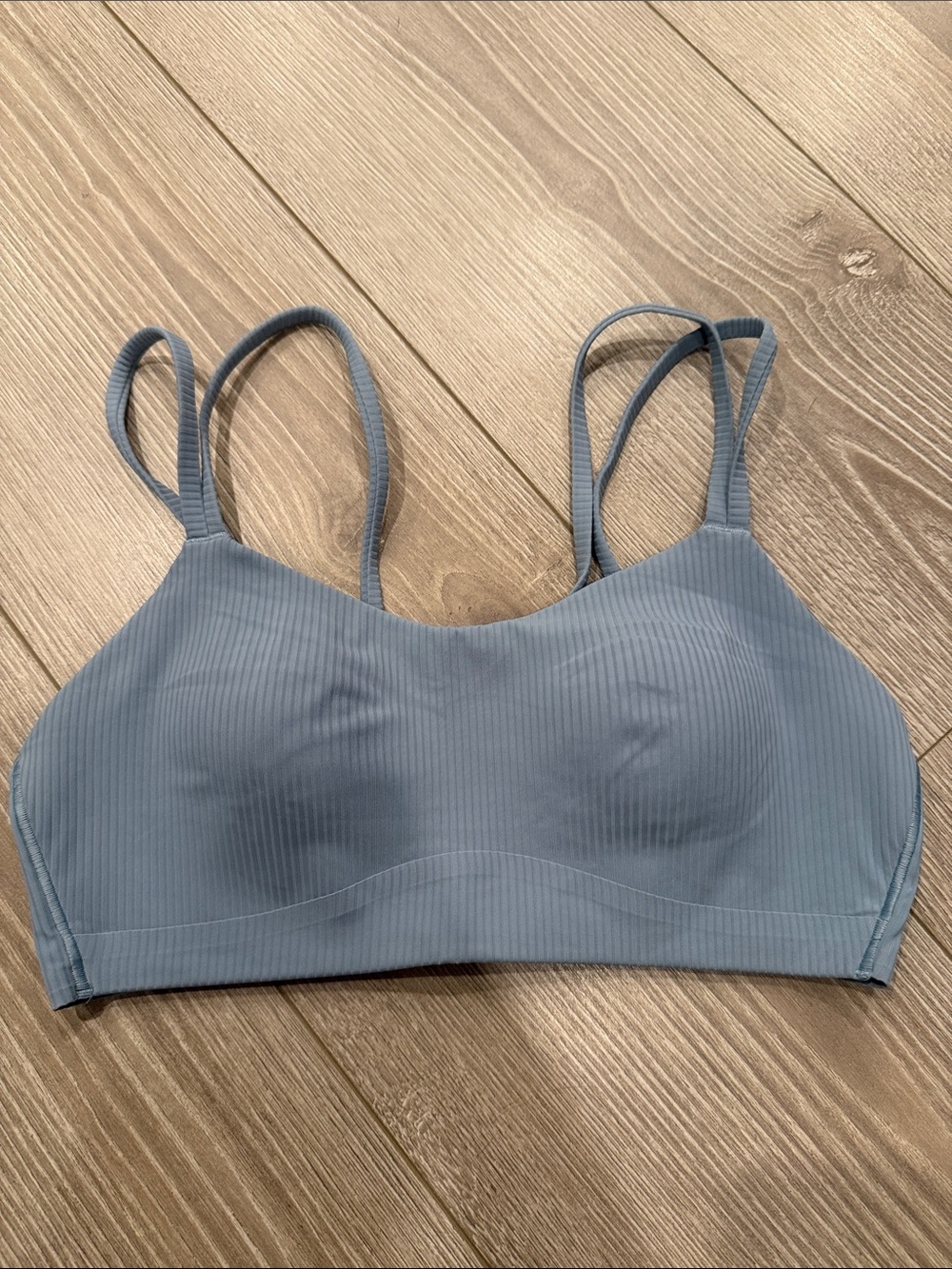 Lululemon Like A Cloud Sports Bra - Ribbed Blue 8